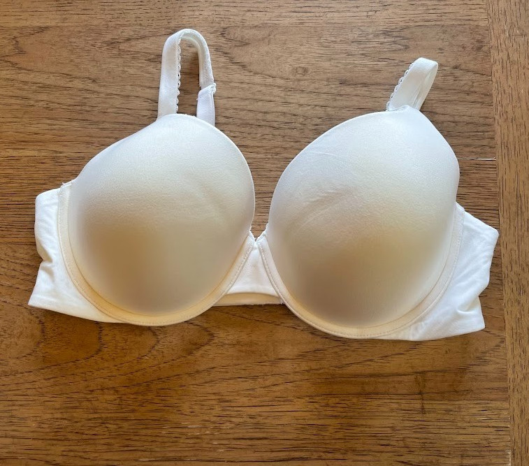 Victoria\'s Secret White Solid 40DD Body By Victoria Perfect Shape Push Up Bra VS