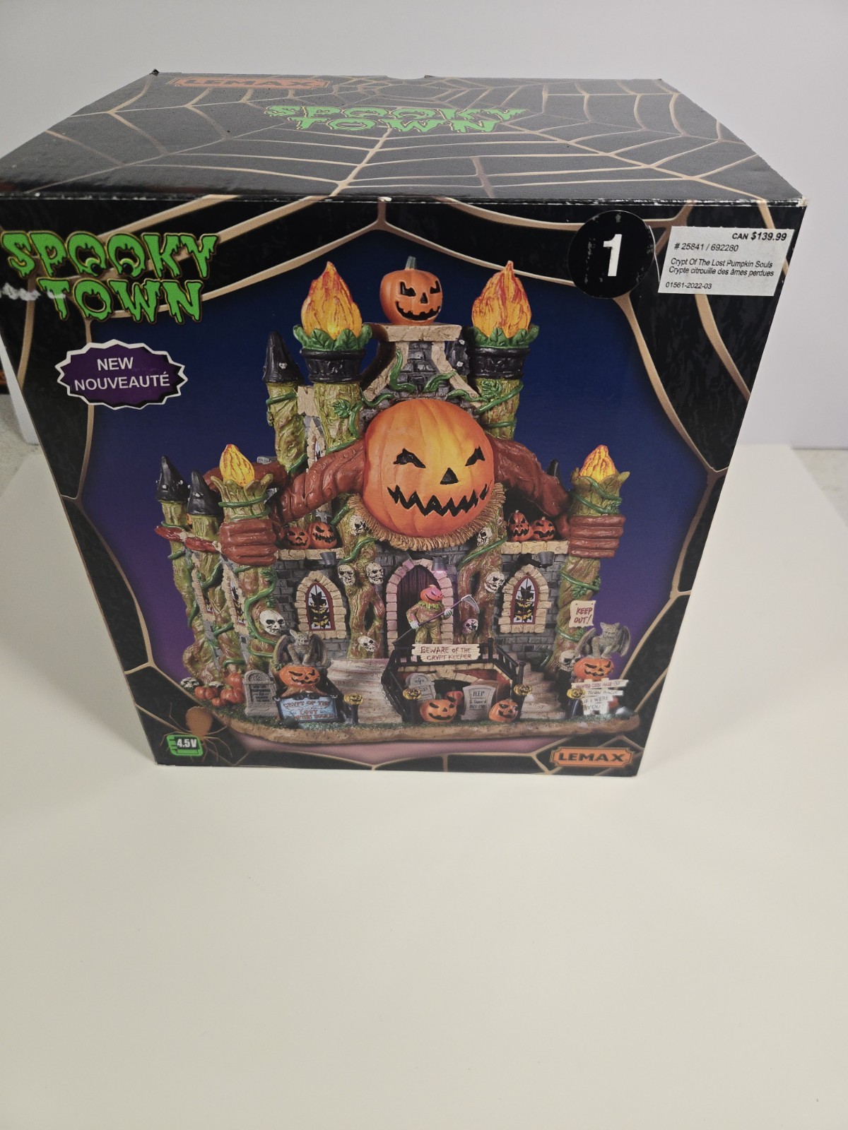 Lemax Spooky Town Crypt of the Lost Pumpkin Souls #25841 Halloween Retired READ