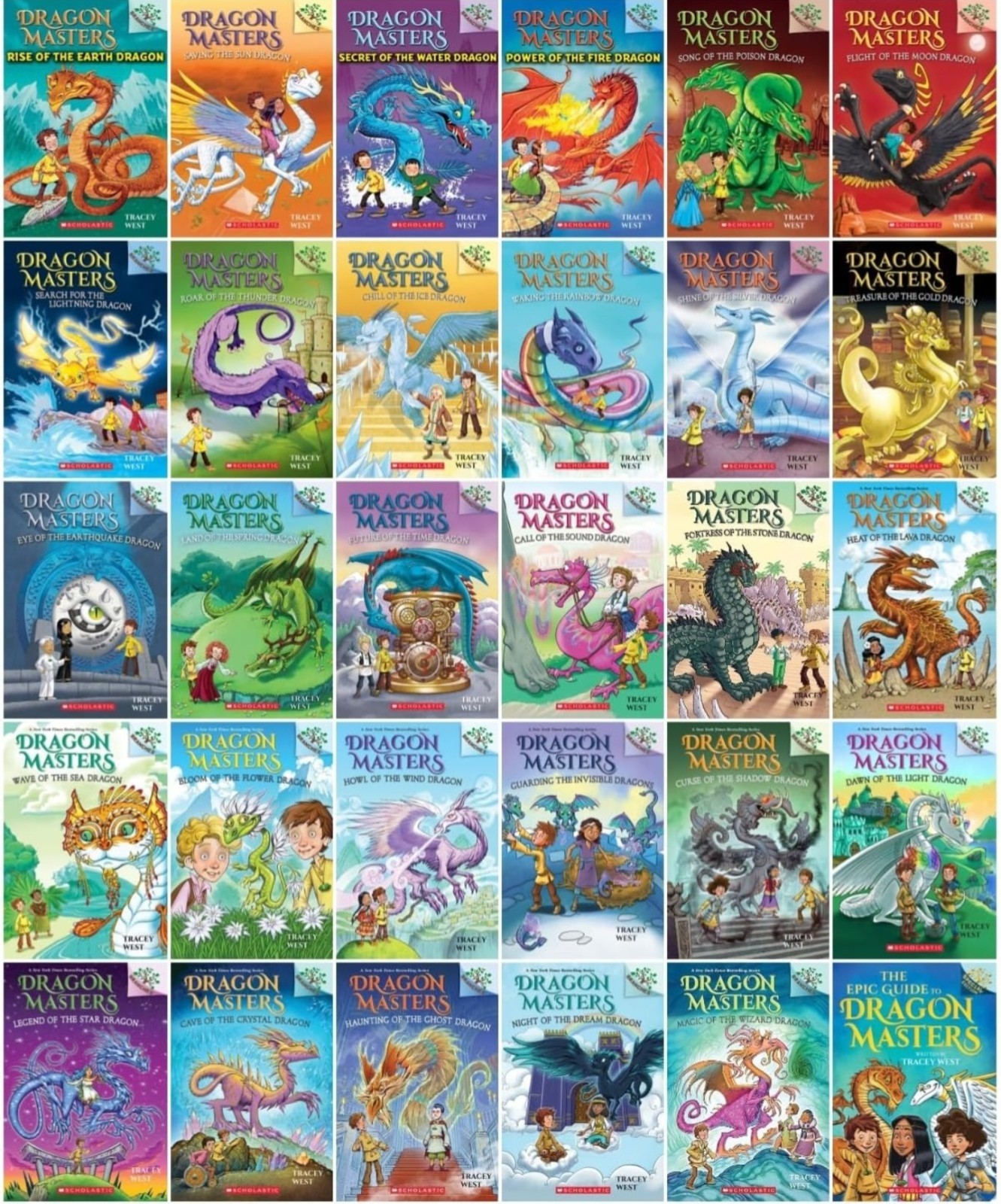 Dragon Masters Complete 30 Books Set Books 1-28 + 2 Special Ed by Tracey West