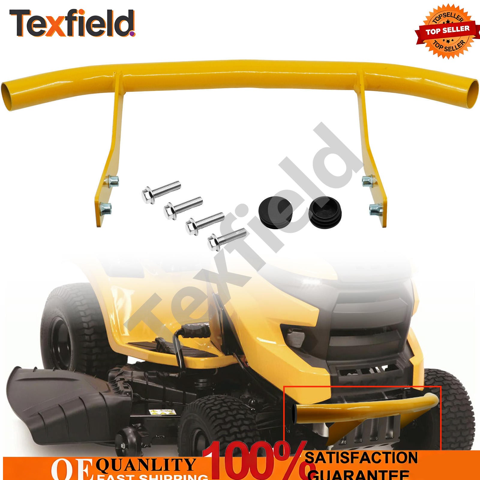 Yellow Front Bumper Kit for Cub Cadet XT1 & XT2 Lawn Mowers