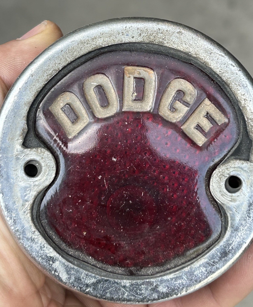 Vintage Original DODGE Truck Tail Light (Year Unknown) **AS IS**