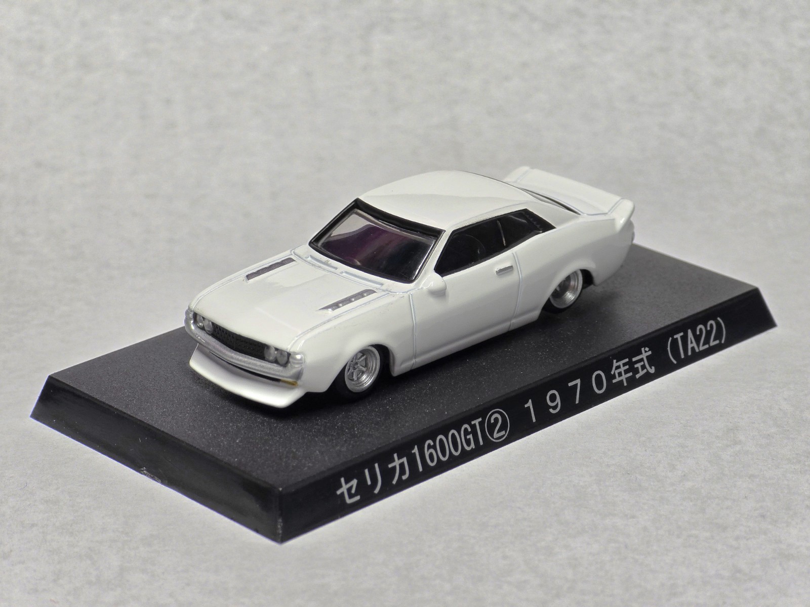 1:64 Aoshima Grachan Toyota 1970 Celica 1600GT TA22 White Diecast Model Car