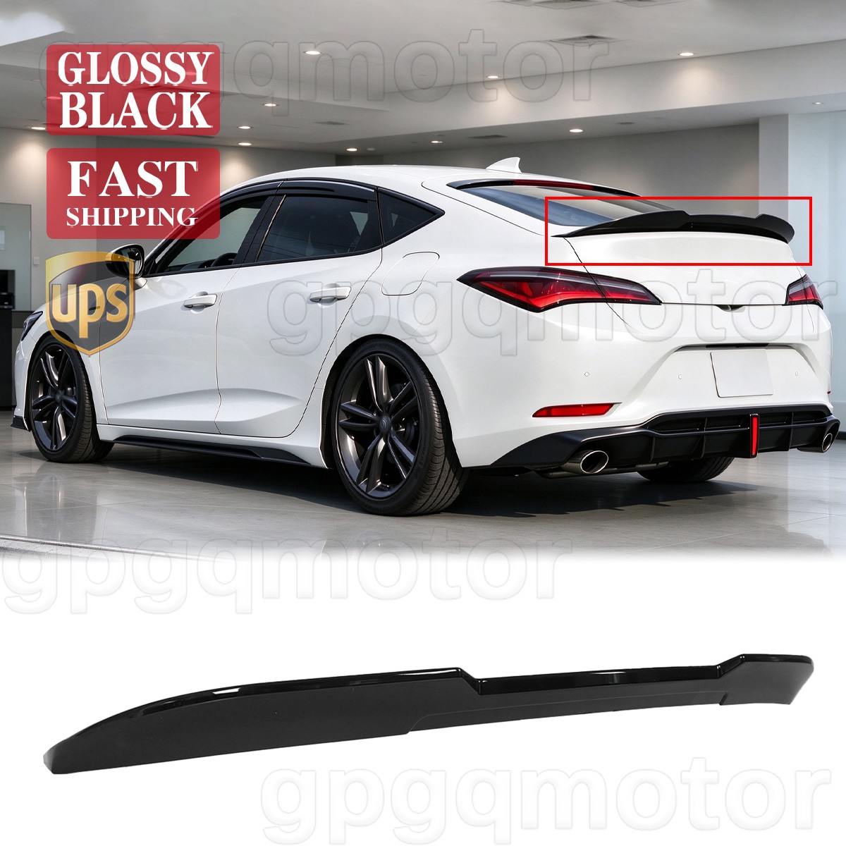 For Acura integra Hatchback 23-26 PSM Style Gloss Black Rear Trunk Spoilers Wing For Acura integra Hatchback 23-26 PSM Style Gloss Black Rear Trunk Spoilers Wing
