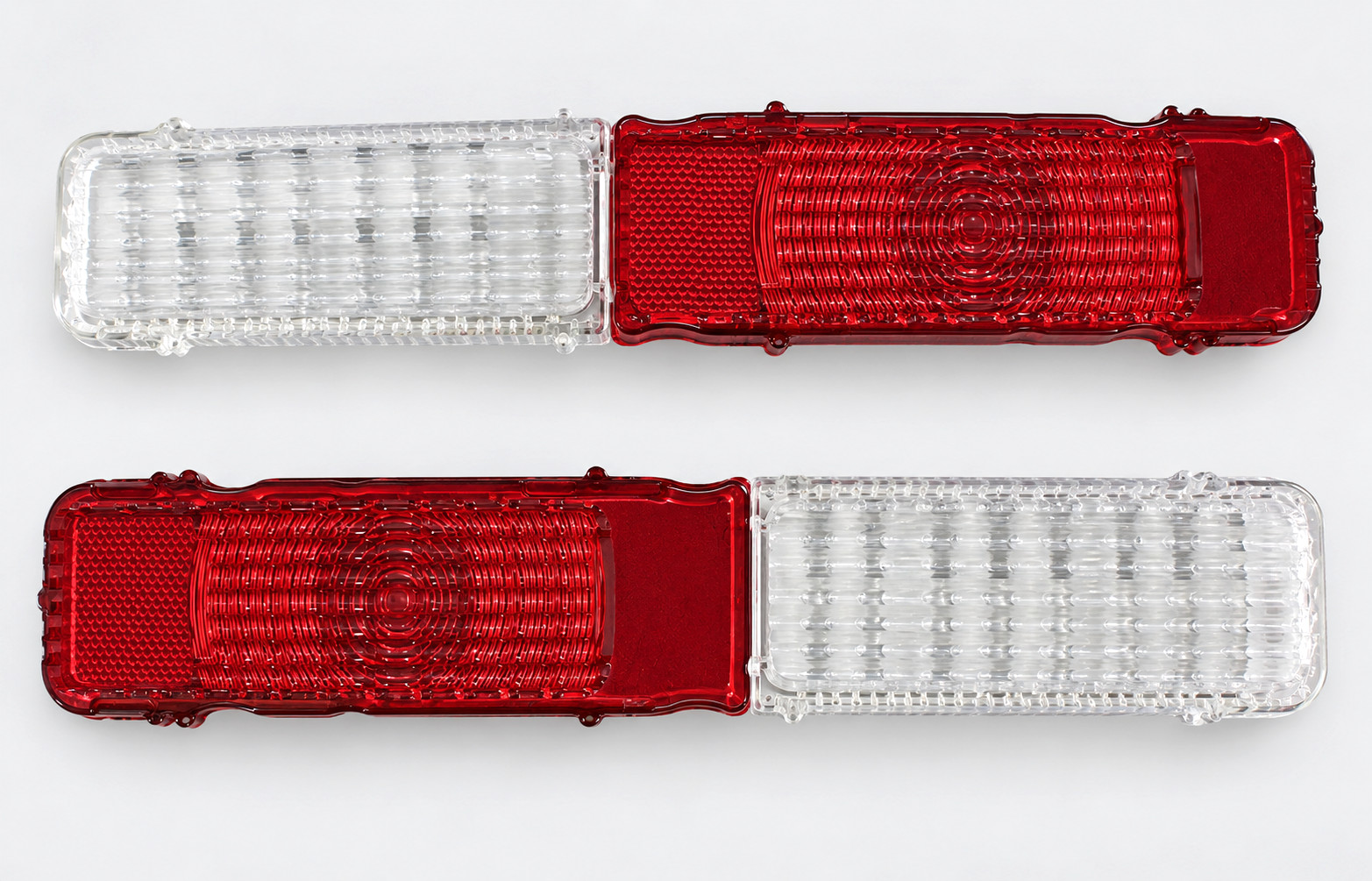 1968 CHEVY CAMARO STANDARD SS REAR TAIL LIGHT LAMP BACK UP LENS PAIR NON RS