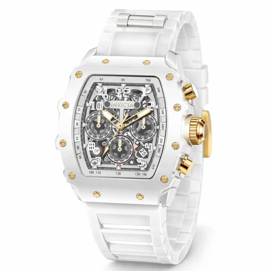 Invicta Racing White Hot - Nitro Chronograph Quartz Silver Dial Men's Watch
