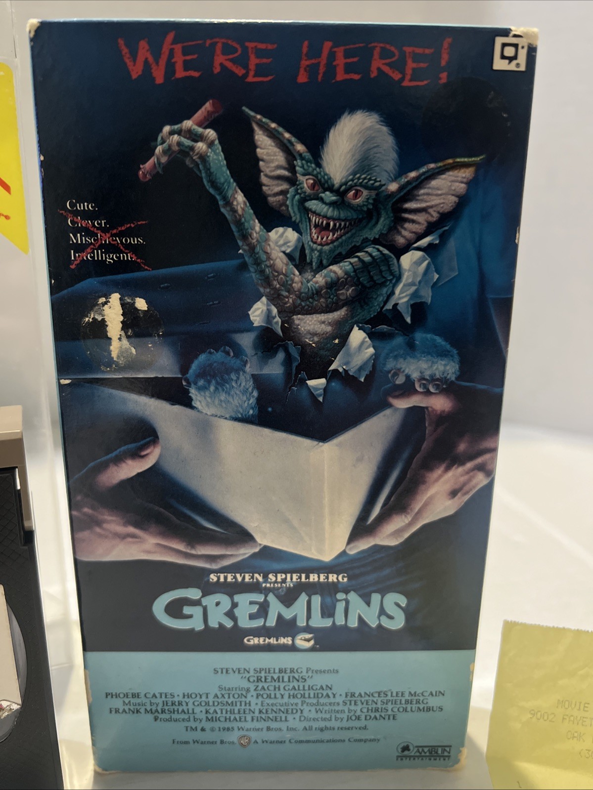 Gremlins VHS NTSC PG English Warner Home Video Hi-Fi 1984 Joe Dante Slipcover