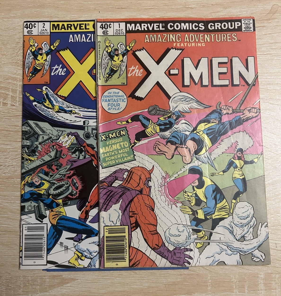 Amazing Adventures Featuring X-men # 1 and 2 Reprints Very Good/Fine Marvel 1979