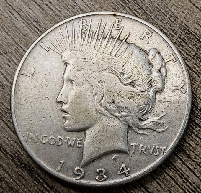 1934-P Peace Dollar - Low Shipping