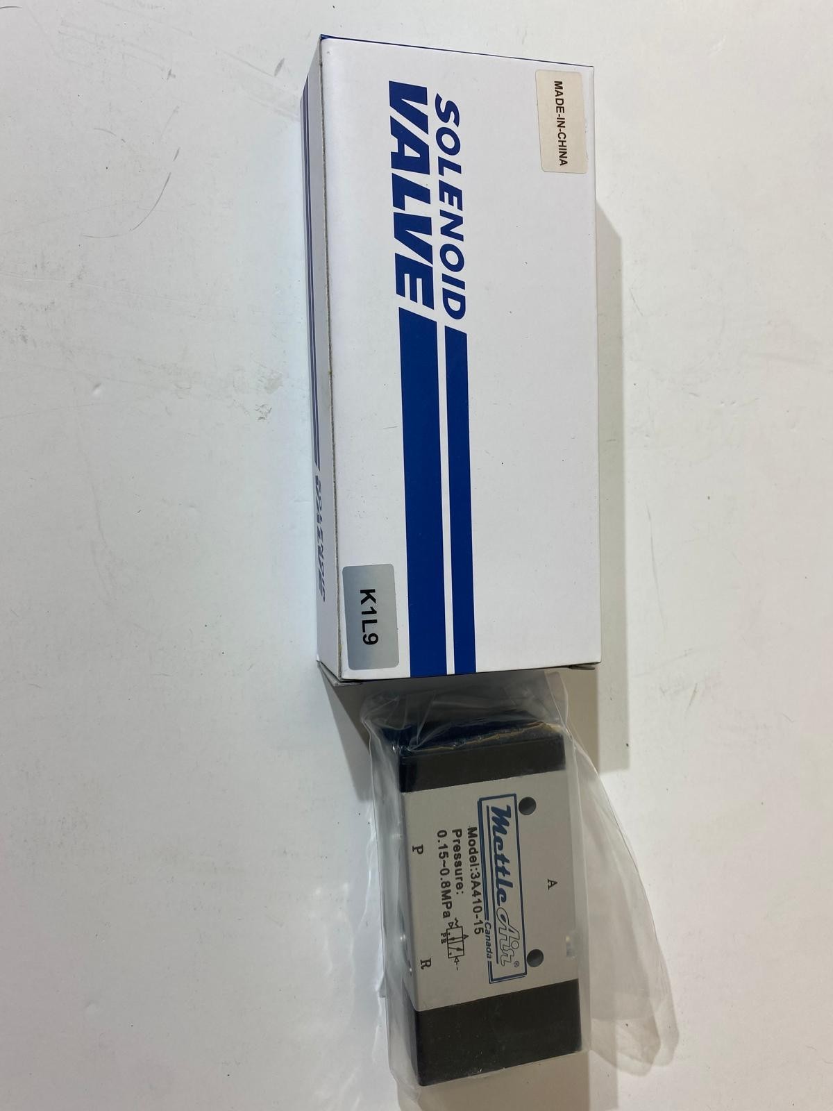 MettleAir 3A410-15 3 Way 2 Position Normally Closed Air Pilot Valve 1/2 NPT