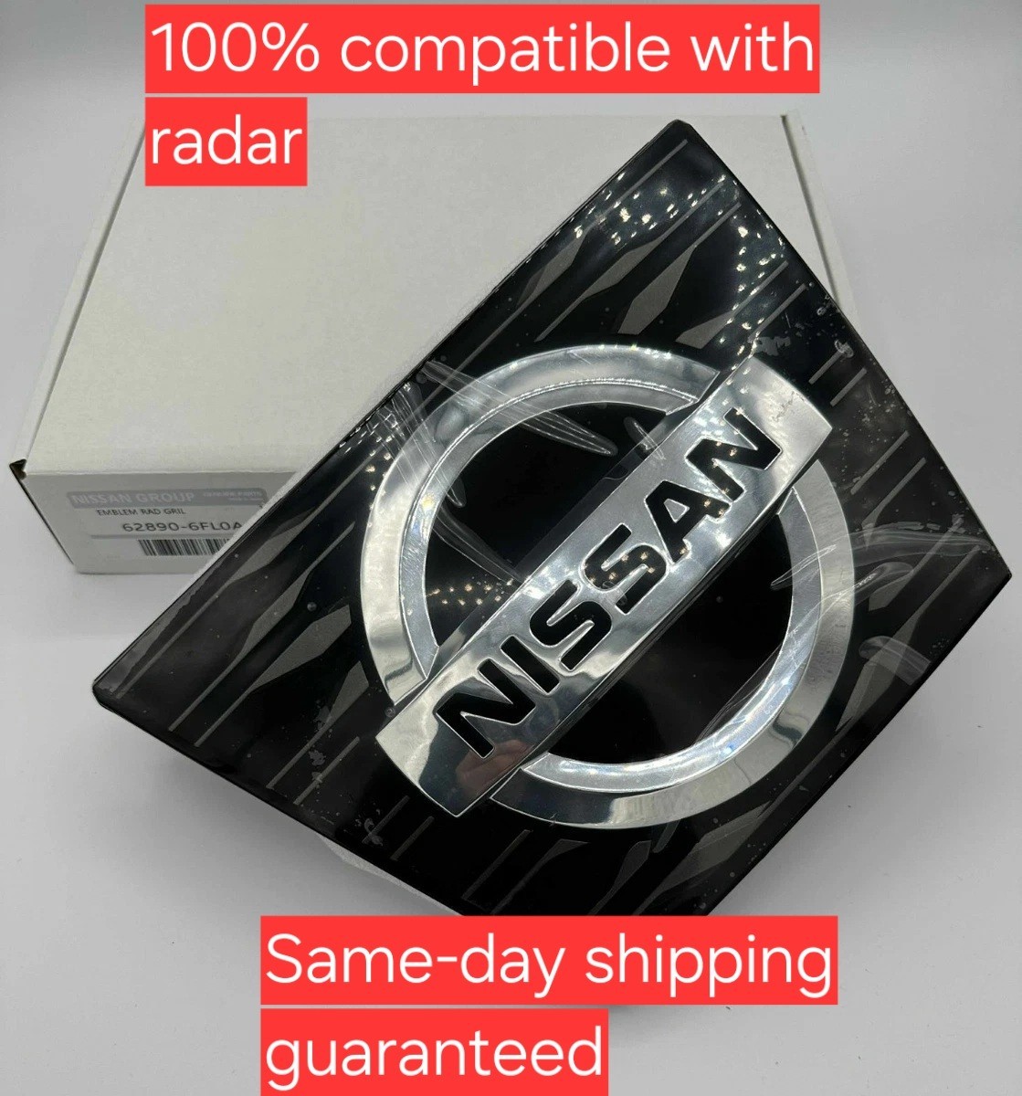 62890-6FL0A NEW Front Emblem Compatible With Radar for 2017-2020 ROGUE LUXURY
