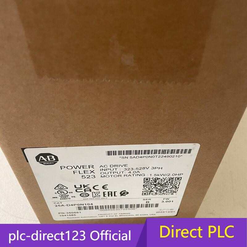 1PC 2022 New Sealed Allen Bradley 25A-D4P0N104 /B PowerFlex 523 AC Drive！