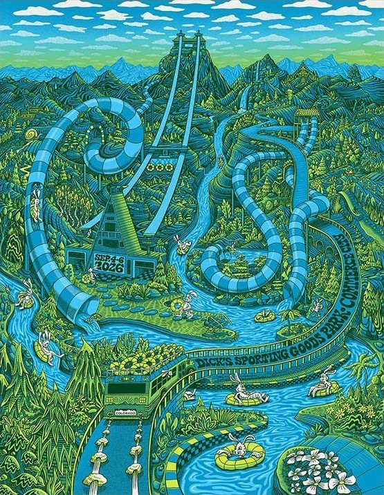Phish Poster Dicks Sporting Goods Park Commerce City CO 2026 Event