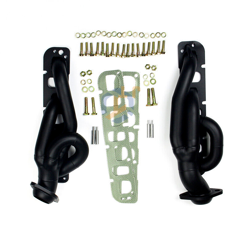 FOR 09-23 DODGE RAM 1500 V8 5.7L 2WD 4WD BLACK CERAMIC COAT SMOG HEADERS FOR 09-23 DODGE RAM 1500 V8 5.7L 2WD 4WD BLACK CERAMIC COAT SMOG HEADERS