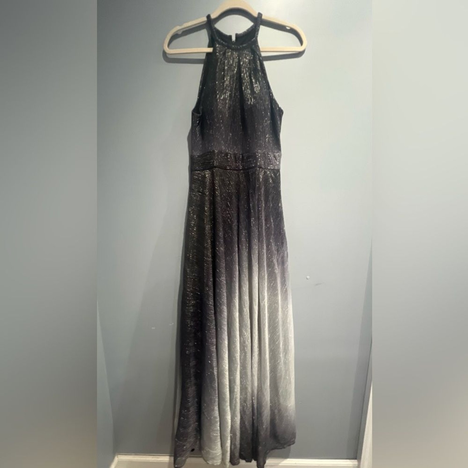 Aqua Black and Gray Maxi Dress Aqua Black and Gray Maxi Dress