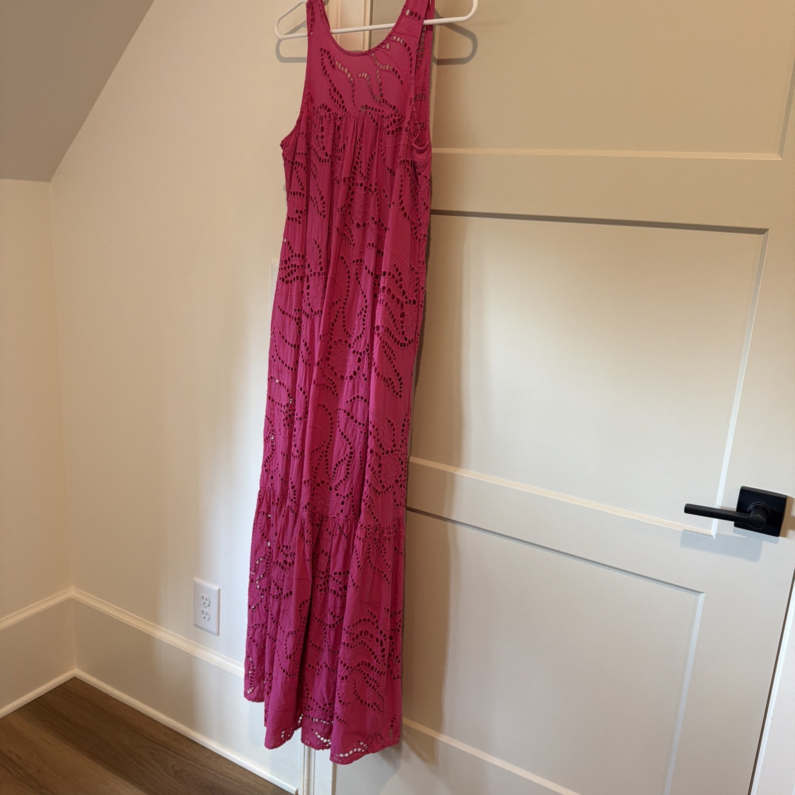 NWT ANTHROPOLOGIE X MAEVE Sz S BELROSE EYELET MAXI DRESS IN PINK NWT ANTHROPOLOGIE X MAEVE Sz S BELROSE EYELET MAXI DRESS IN PINK
