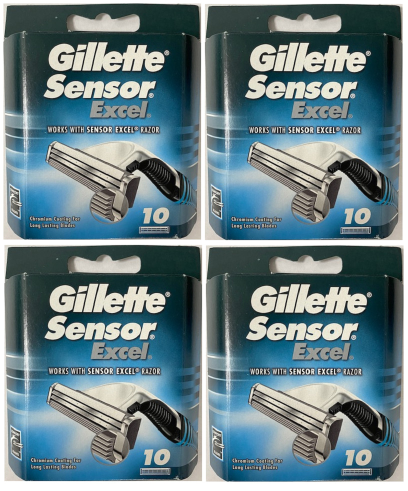 Gillette Sensor Excel Razor Blades - 40 Cartridges