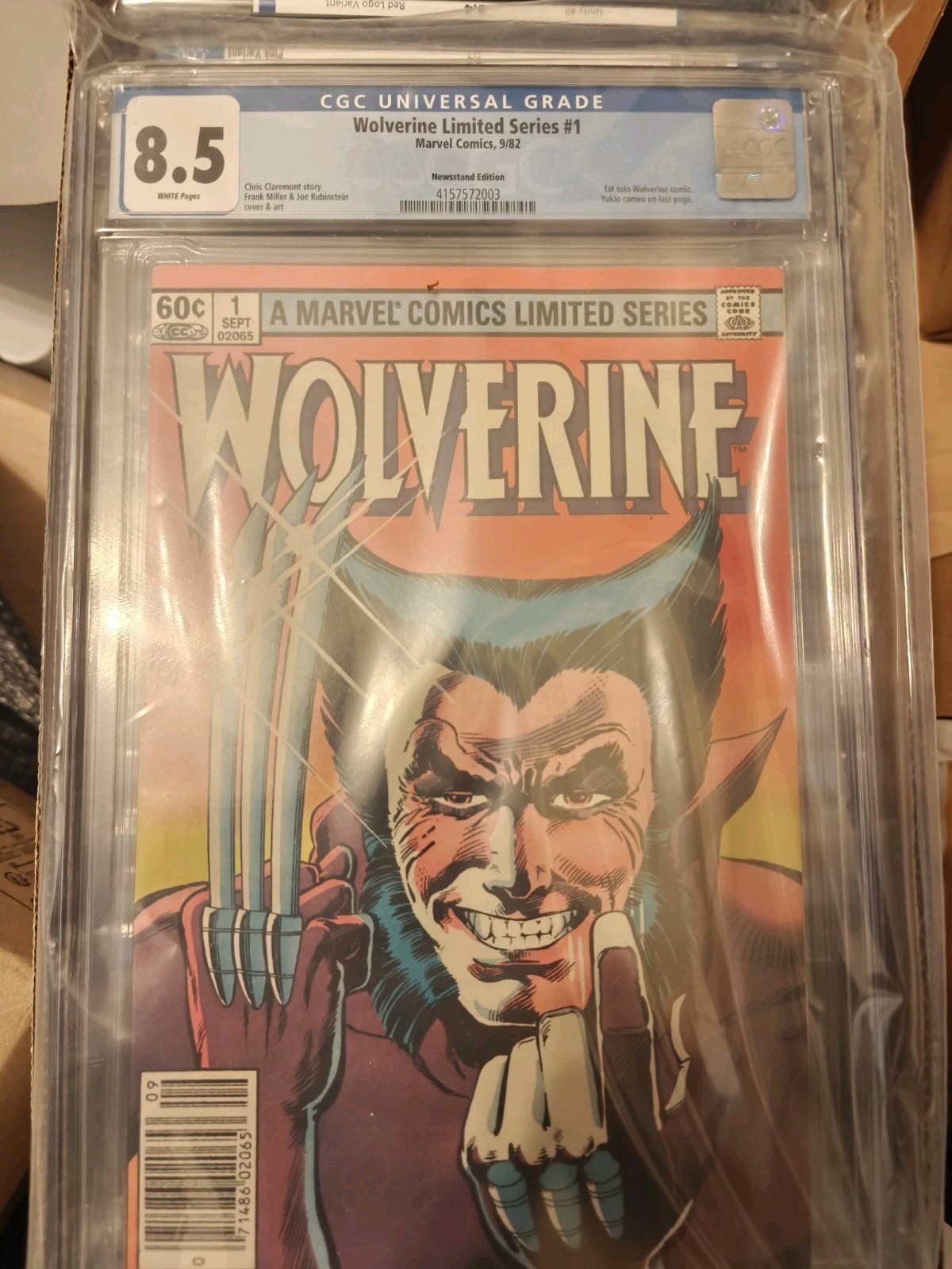 Wolverine #1 CGC 8.5 Newstand Frank  Miller Limited Series 1982