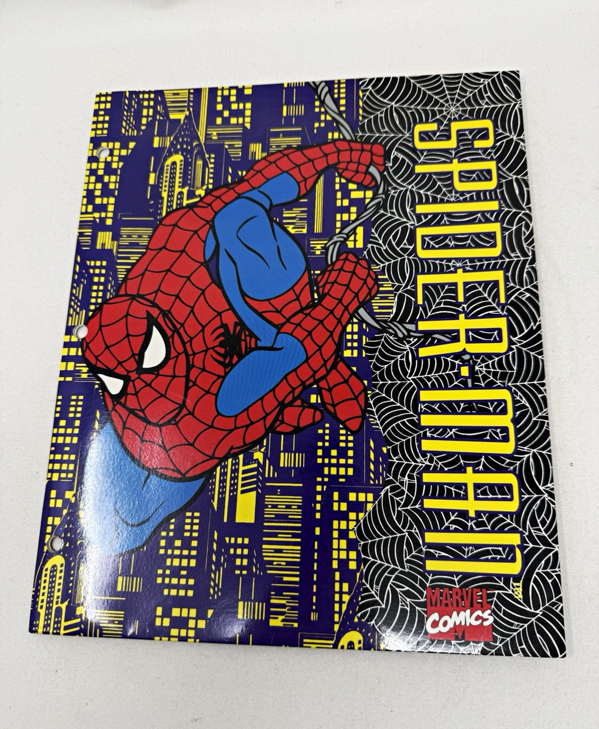 VTG 1994 Spider-Man 2 Pocket Folder Portfolio Marvel City Skyline Impact USA VTG 1994 Spider-Man 2 Pocket Folder Portfolio Marvel City Skyline Impact USA