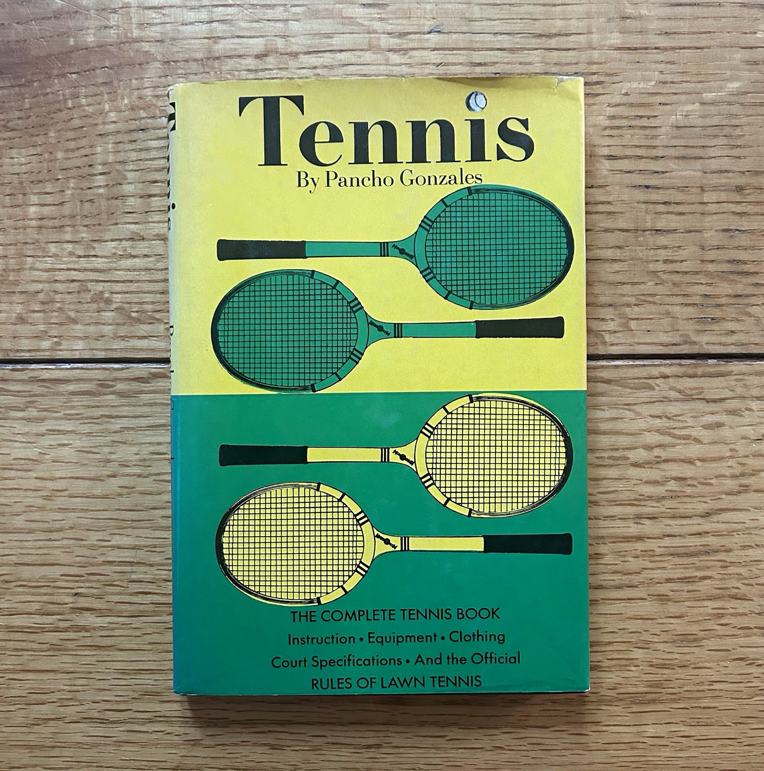 Vintage Tennis Book by Pancho Gonzales — Perfect Gift for Tennis Fans