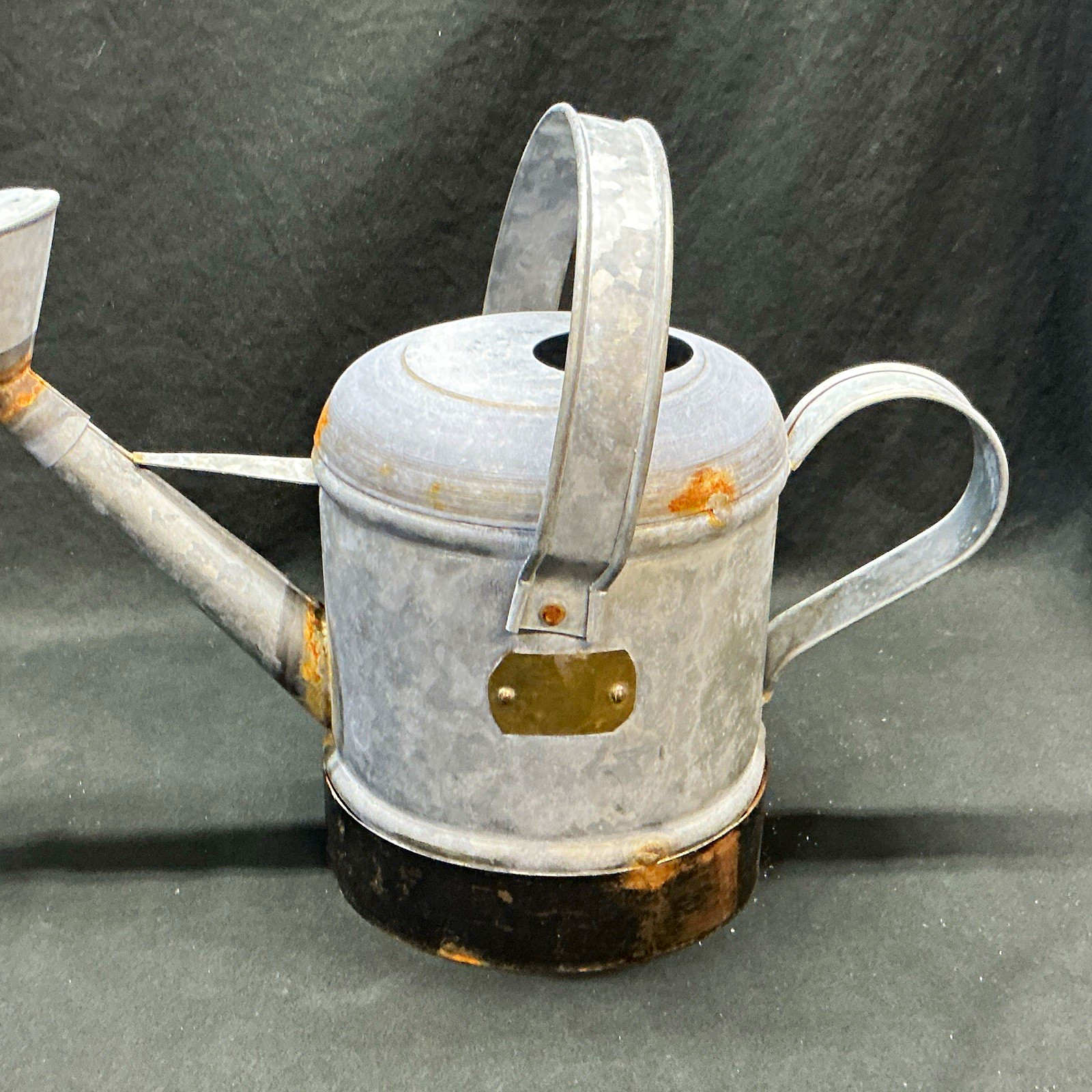 Vintage Galvanized-Metal Watering Can, no Manufacturer’s Mark Vintage Galvanized-Metal Watering Can, no Manufacturer’s Mark