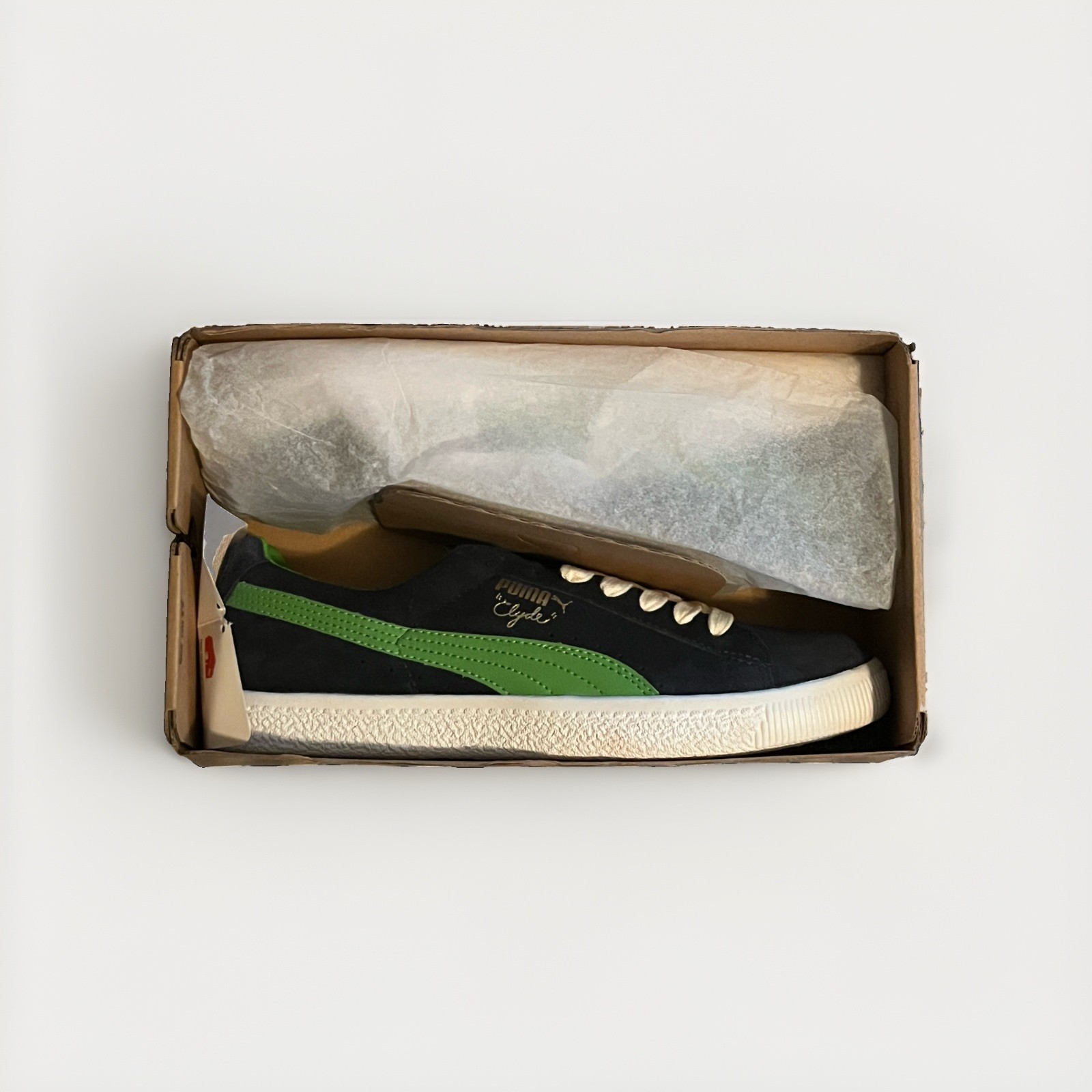 Size 8.5 - Puma Clyde Made in Japan Clydezilla - Navy Lime Smash Size 8.5 - Puma Clyde Made in Japan Clydezilla - Navy Lime Smash