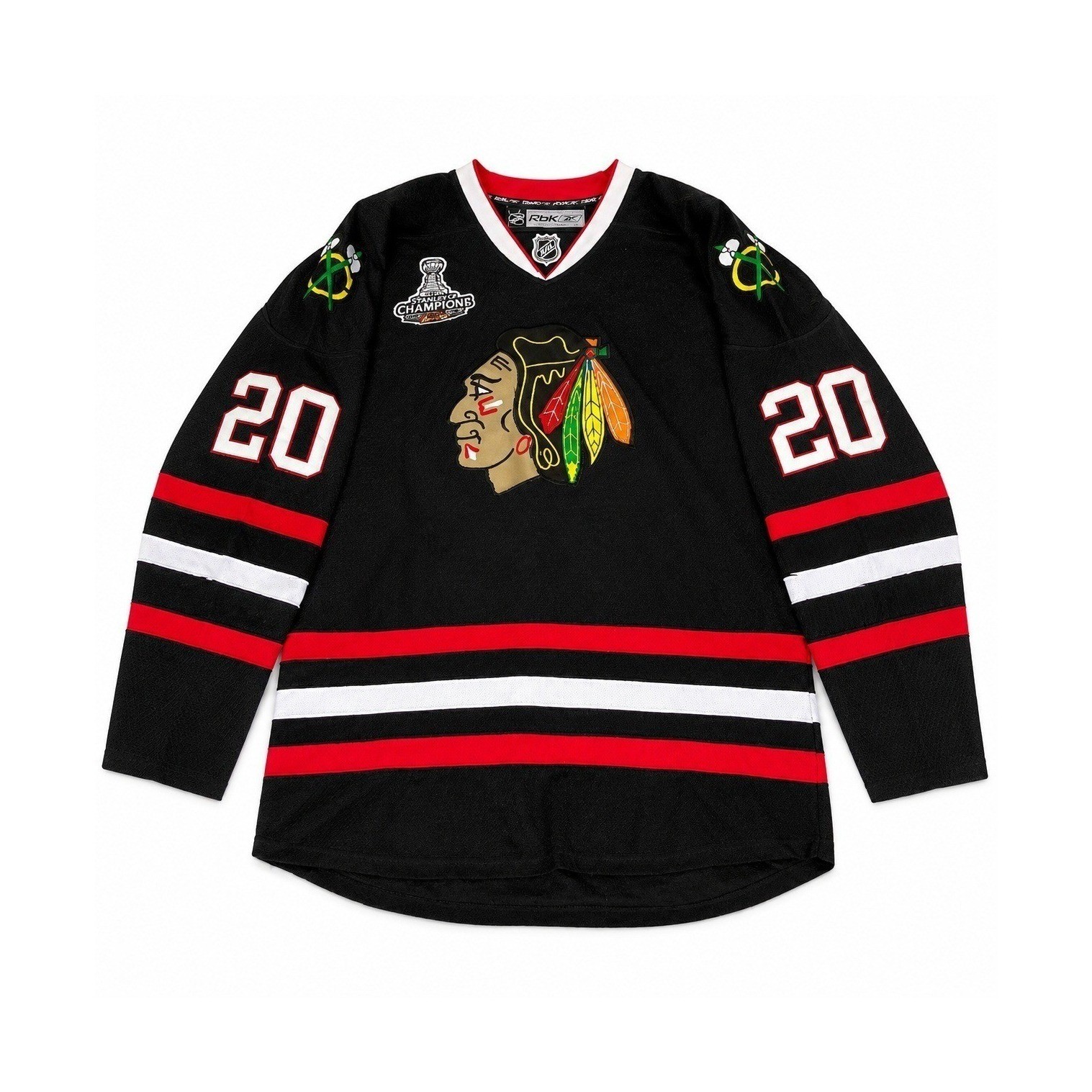 Reebok Chicago Blackhawks Saad 20 Jersey Mens 52 Black 2013 Stanley Cup NHL