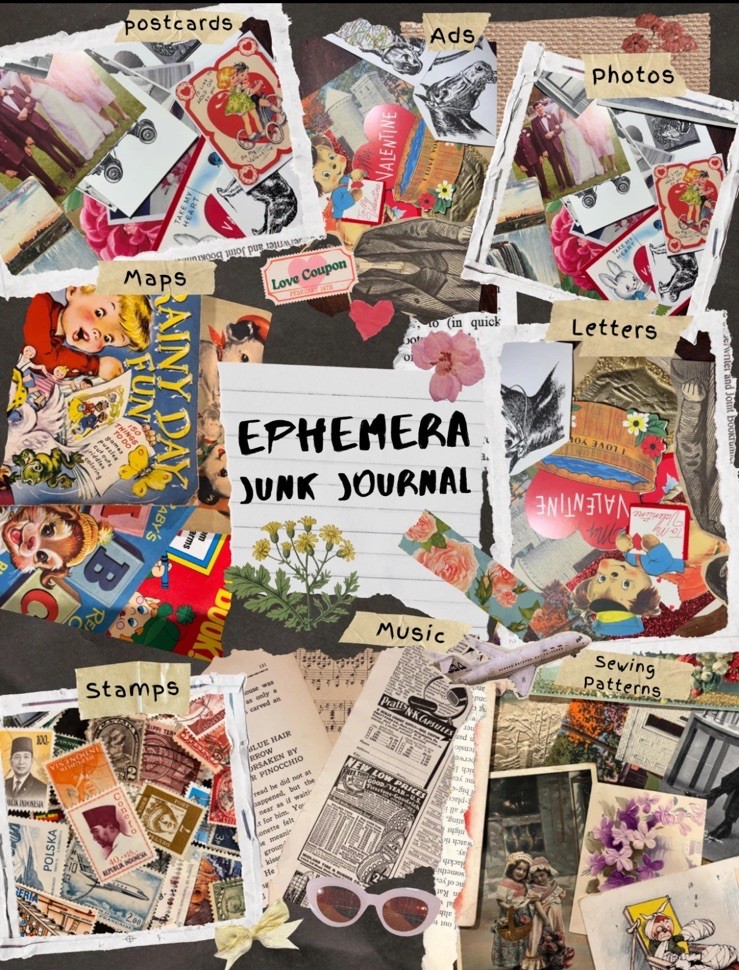 Customizable Vintage Ephemera Lot  (3 lbs)  - Junk Journals