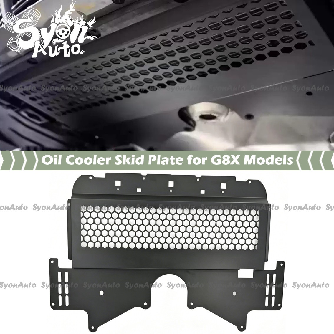 FOR 2021+ BMW G80 G82 G83 G87 ALUMINUM ALLOY OIL COOLER SKID PLATE LOWER GUARD