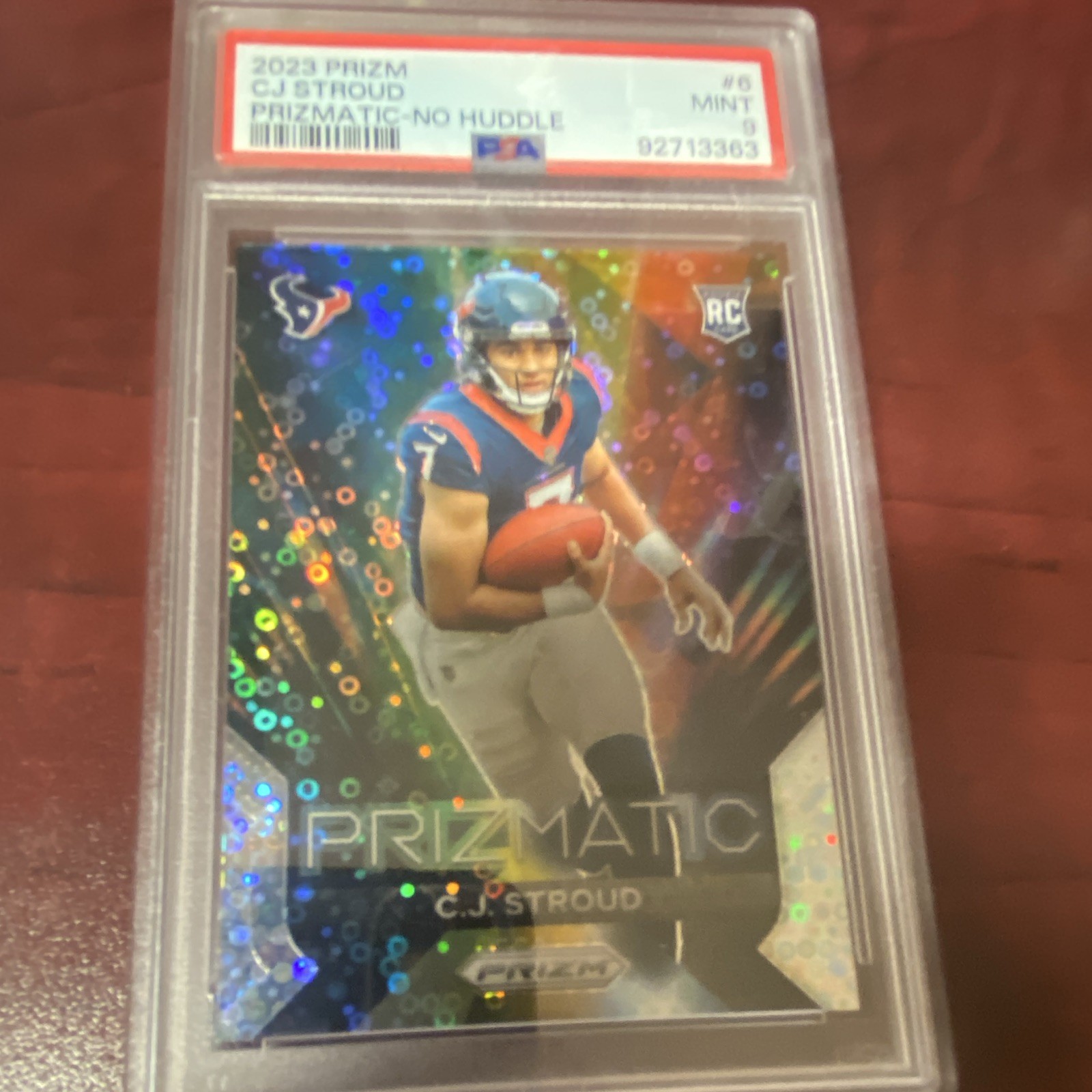 Panini Prizm C.J. Stroud Texans Prizmatic No Huddle Prizm RC #6 2023