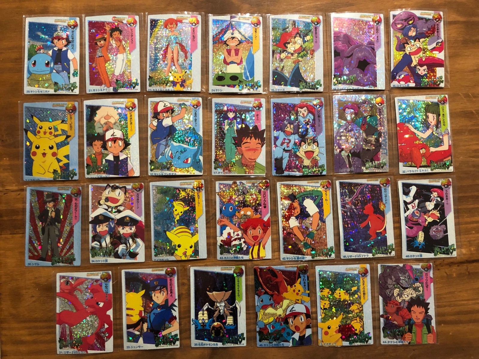 1999 Vintage Pocket Monsters Vending Prism Set 45pcs- Misty Pink Bikini