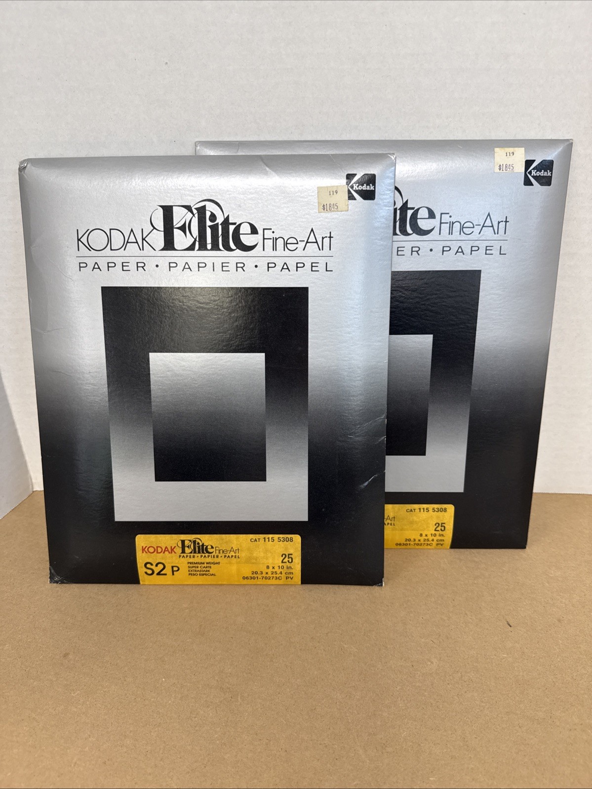 KODAK ELITE FINE ART 8X10 ENLARGING PAPER--S2p ( Lot Of 2 ) KODAK ELITE FINE ART 8X10 ENLARGING PAPER--S2p ( Lot Of 2 )