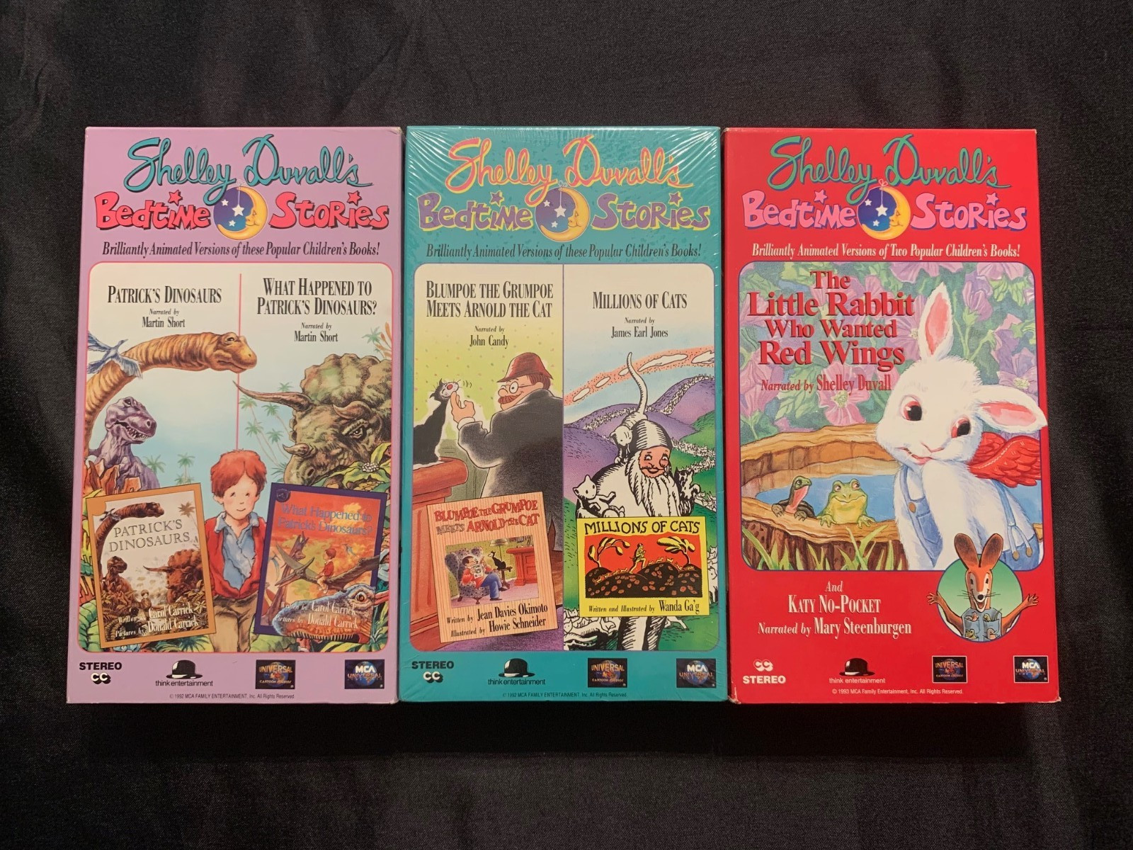 Vintage 1992/93 Shelley Duvall\'s Bedtime Stories VHS - Set of 3 (one sealed)