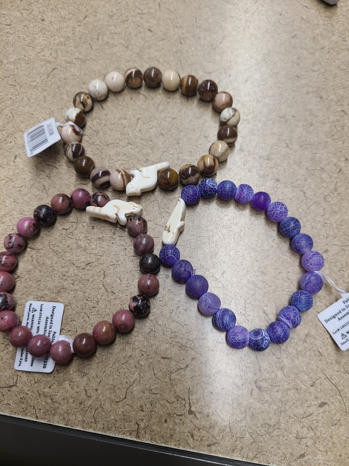 Lot of 3 Fahlo Bracelets Not Tracking Cards 503397
