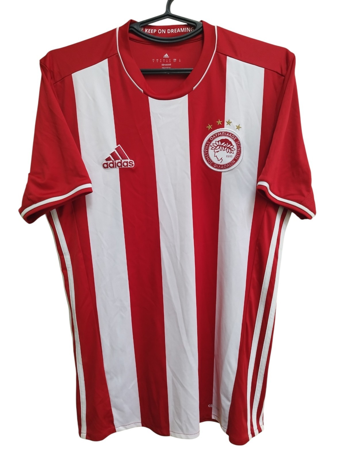 Olympiacos football jersey home shirt 2016-17 Adidas size S
