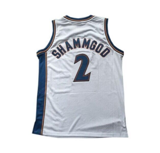 Custom Shammgod #2 Basketball Jersey Stitched Size S-4XL White Blue Custom Shammgod #2 Basketball Jersey Stitched Size S-4XL White Blue