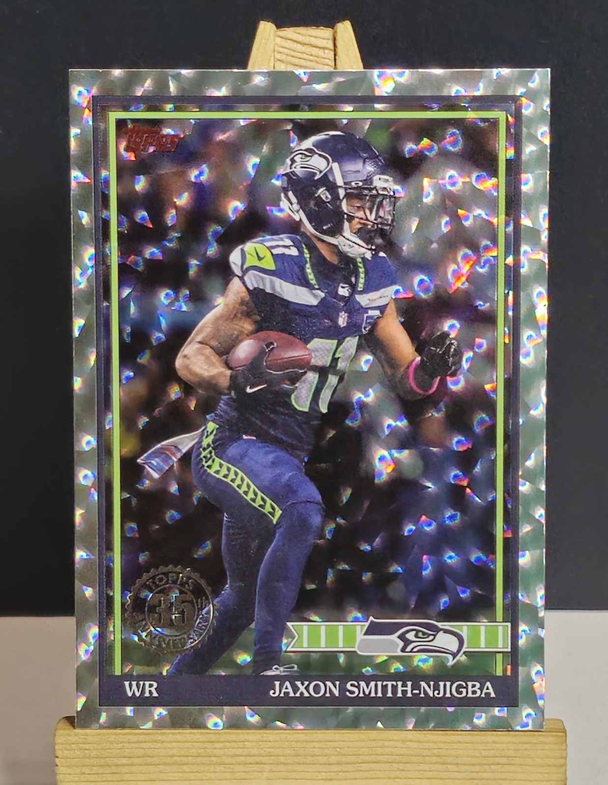 2026 Topps #91TF-8 Jaxon Smith-Njigba SILVER CRACKLE FOIL 1991 Retro Seahawks 2026 Topps #91TF-8 Jaxon Smith-Njigba SILVER CRACKLE FOIL 1991 Retro Seahawks