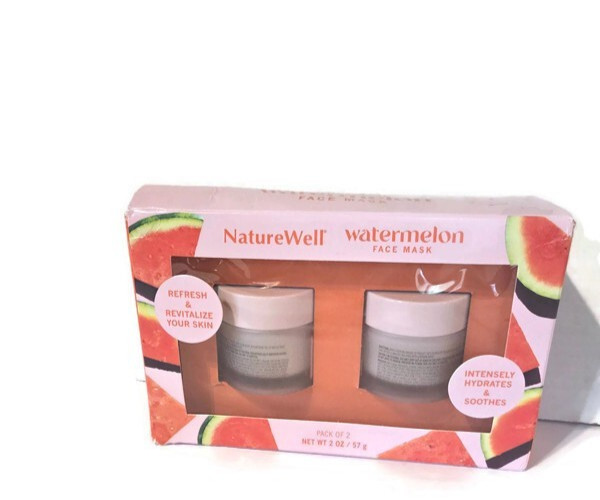 Naturewell Watermelon Face Mask Pack Of 2 Hydrates Soothes Naturewell Watermelon Face Mask Pack Of 2 Hydrates Soothes