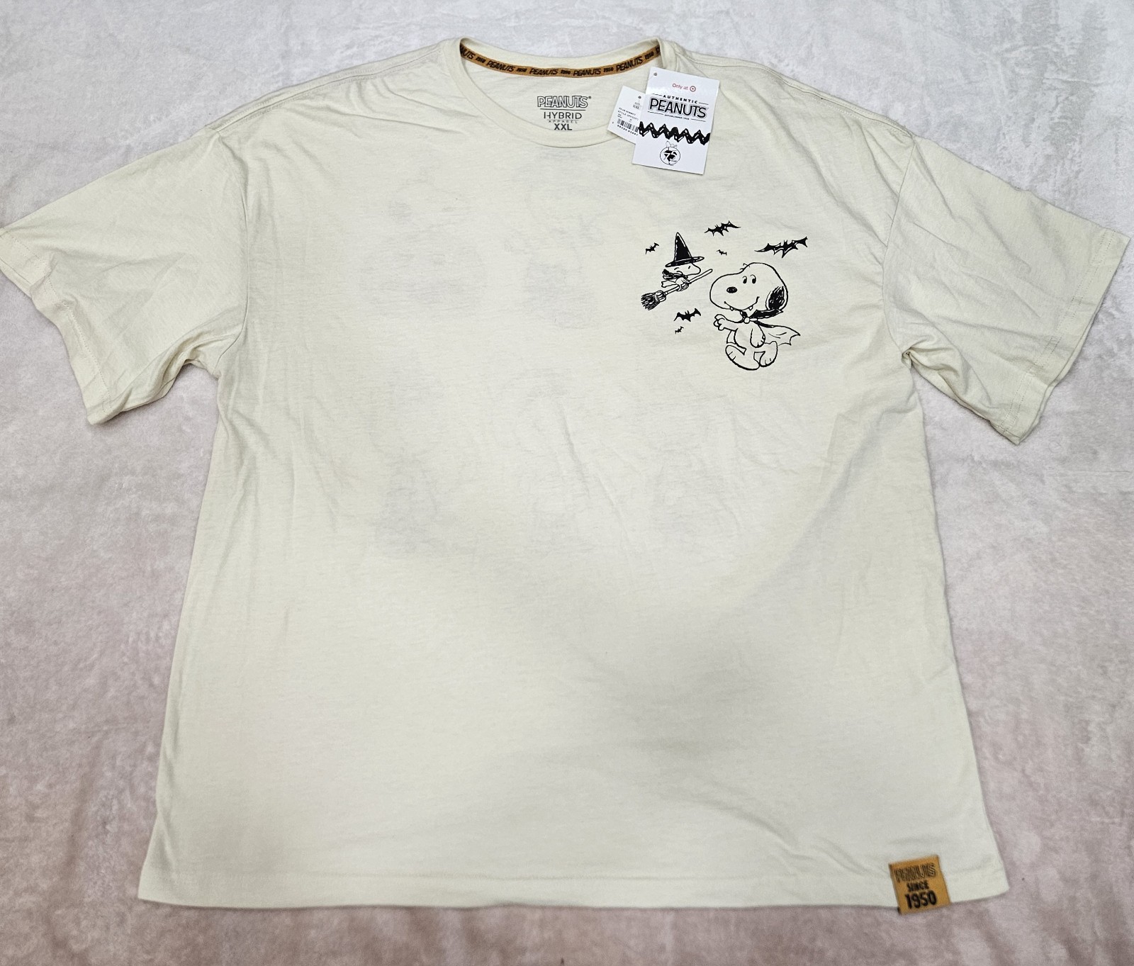 Peanuts Hybrid Apparel Halloween T-Shirt Ivory Size XXL