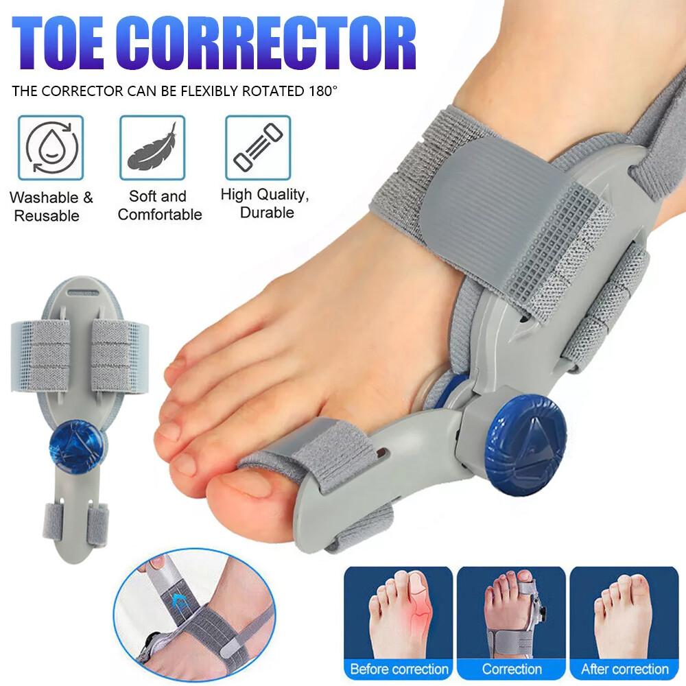 Bunion Fix Toe Valgus Corrector Big Toe Straightener Adjustable for Men & Women