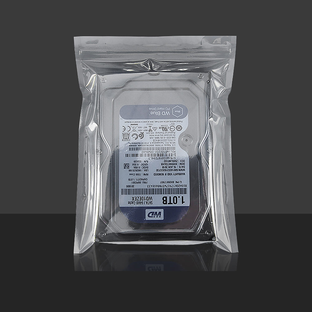 Anti-static resealable zipper shielding hard disk electronic product bag 100pcs Anti-static resealable zipper shielding hard disk electronic product bag 100pcs