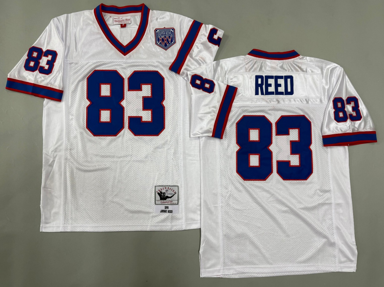 Vintage Andre Reed #83 Bills Throwback Stitched Jersey