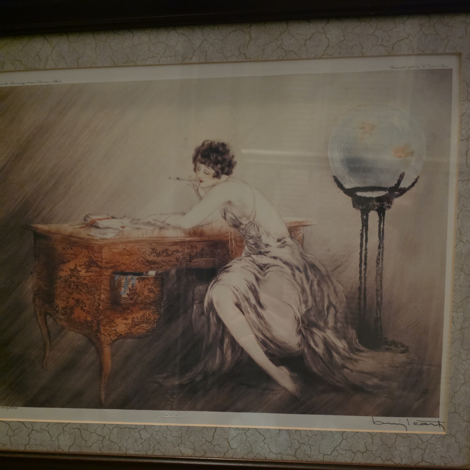 Louis Icart “Recollections (Dans Les Passes)” – Authentic Signed & Numbered Etch