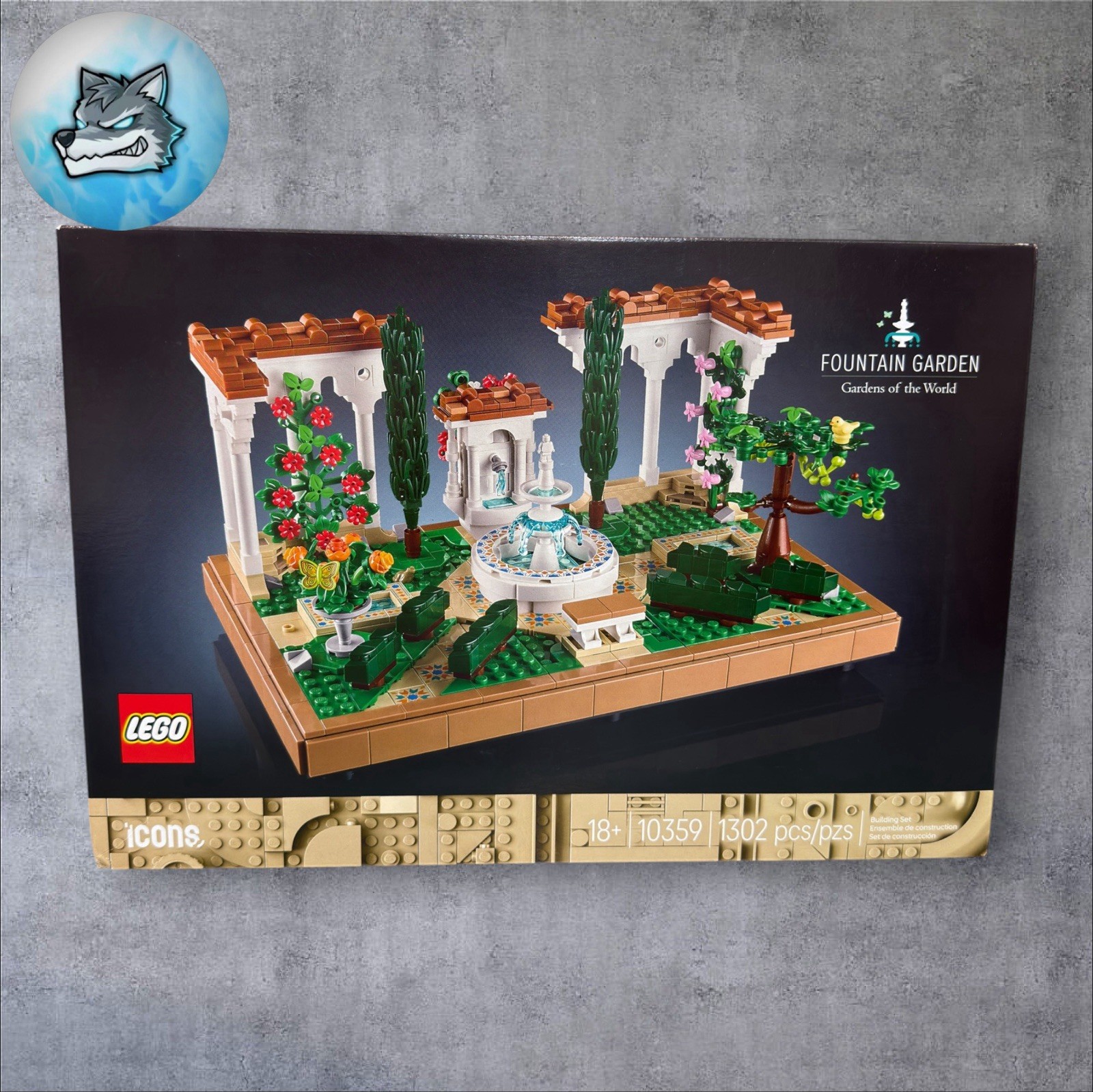 Lego Icons Gardens of the World Fountain Garden 10359 - 1302 Pieces New & Sealed