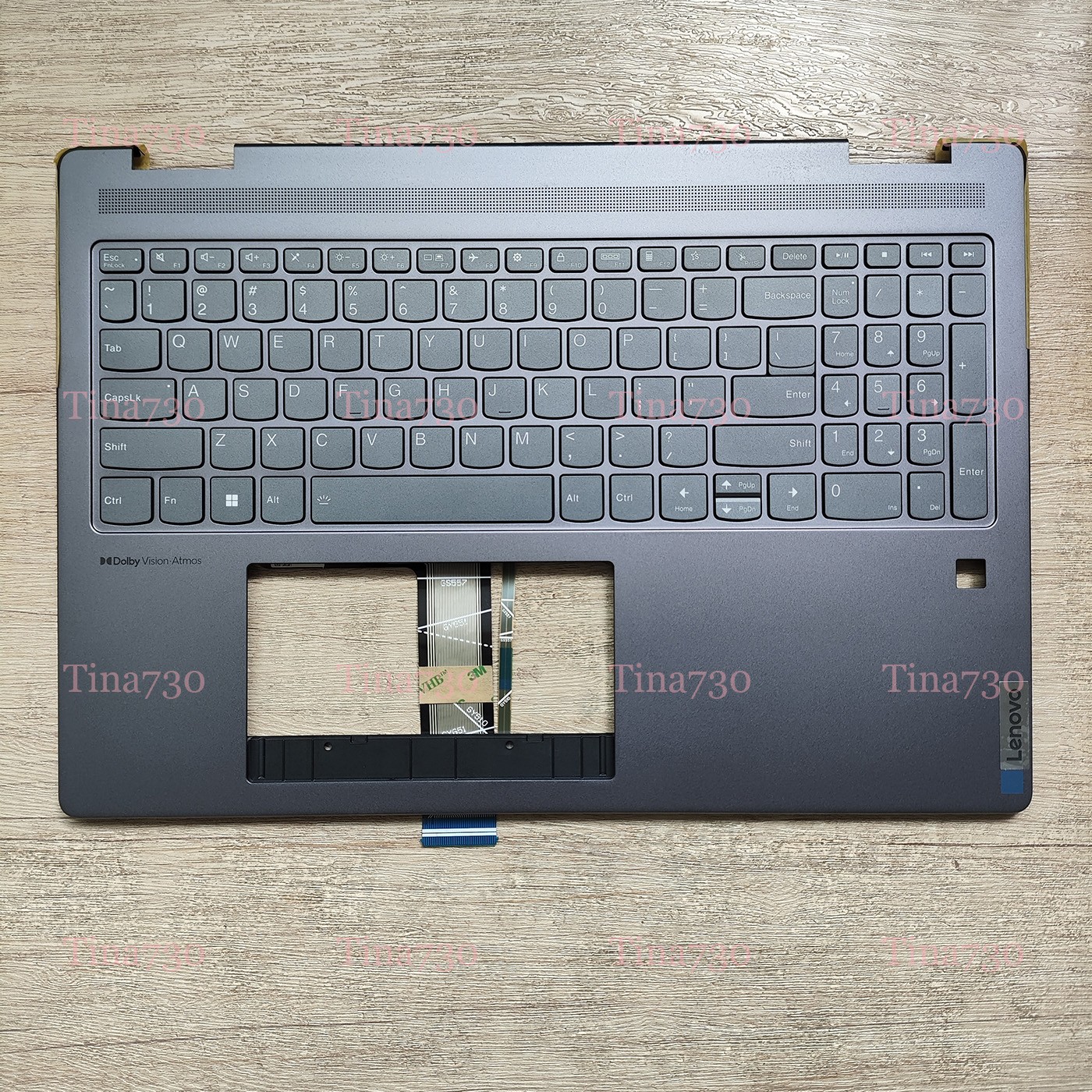 New 5CB1L31865 For Lenovo Yoga 7 16IRL8 Type 82YN Palmrest Keyboard Cover Gray New 5CB1L31865 For Lenovo Yoga 7 16IRL8 Type 82YN Palmrest Keyboard Cover Gray