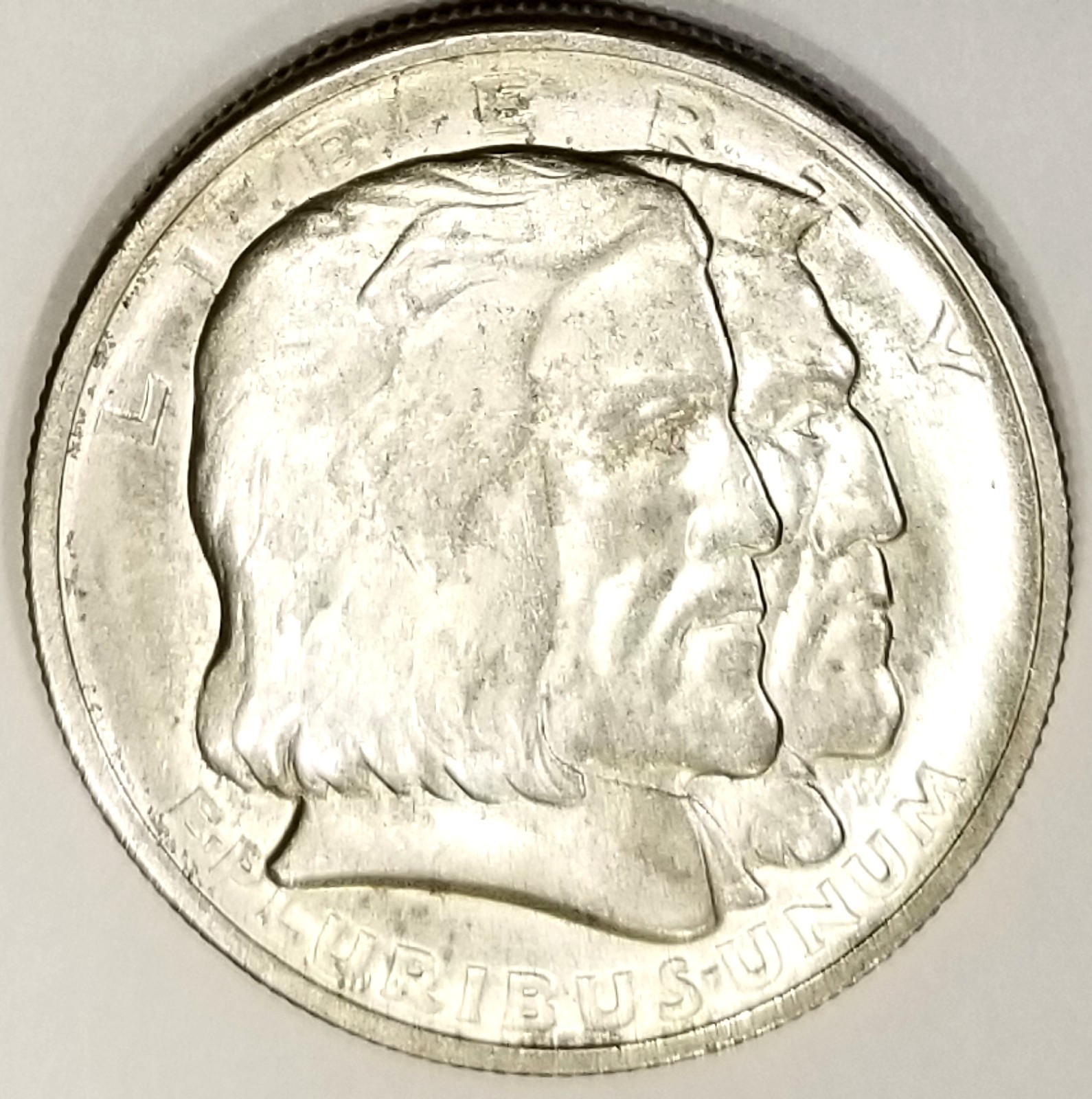 1936 Long Island Silver Half Dollar Superb Silky Gem BU + Old Collection 1936 Long Island Silver Half Dollar Superb Silky Gem BU + Old Collection