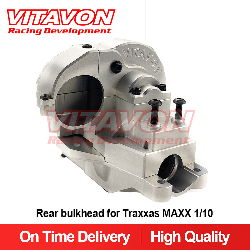 Vitavon CNC Alu7075 Redesigned Rear Bulkhead For Traxxas MAXX 1/10  MAXX/Slash