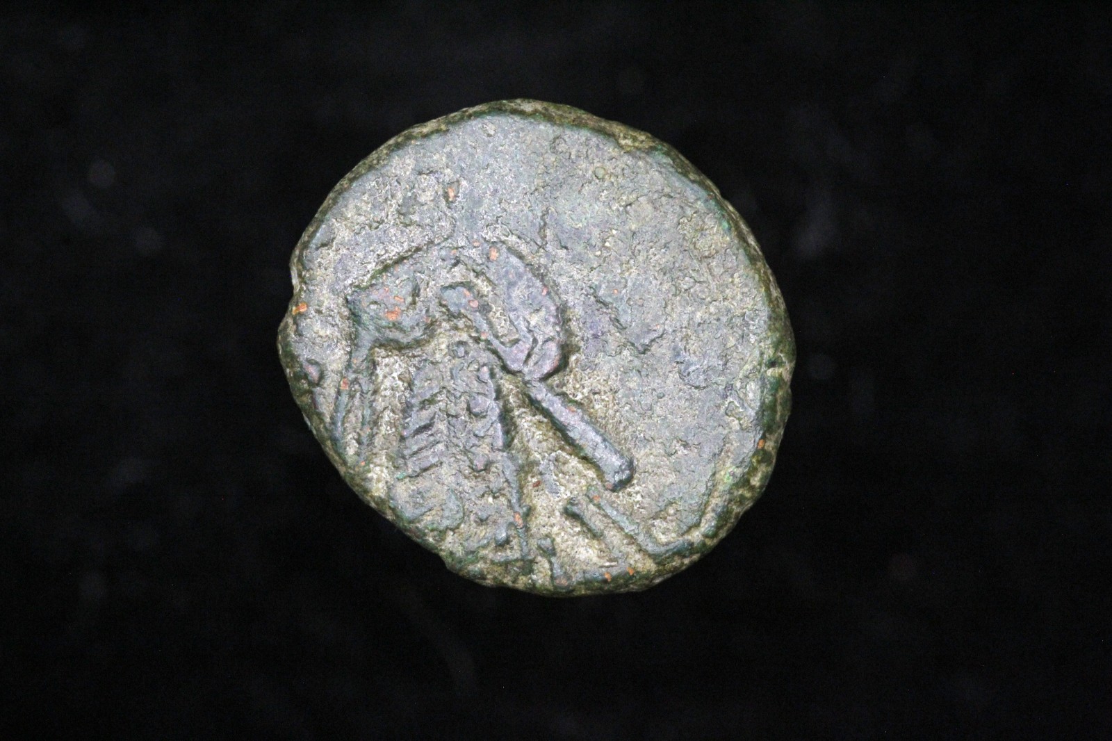 Umayyad Caliphate, Abd al-Malik ibn Marwan AE Fals Qinnasrin mint 693-699 AD.