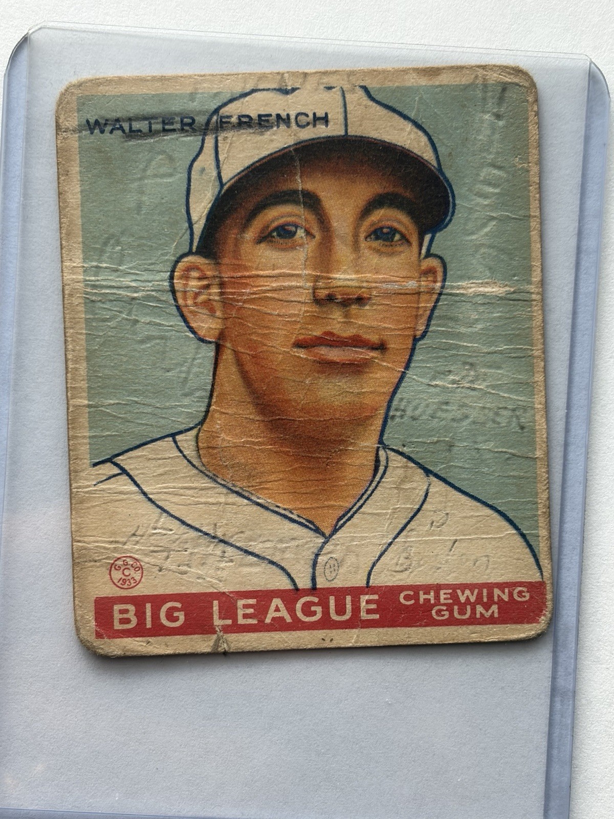1933 Goudey #177 Walter French