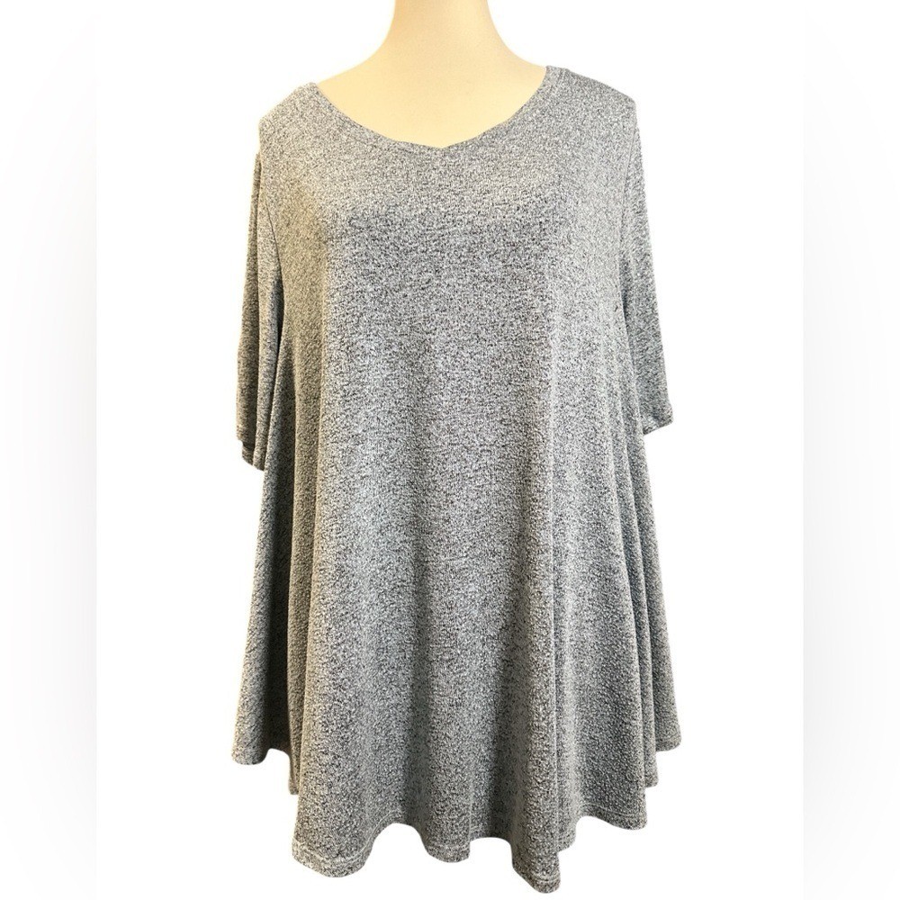 Lane Bryant Light Blue Heather Women\'s Tunic Lane Bryant Light Blue Heather Women\'s Tunic
