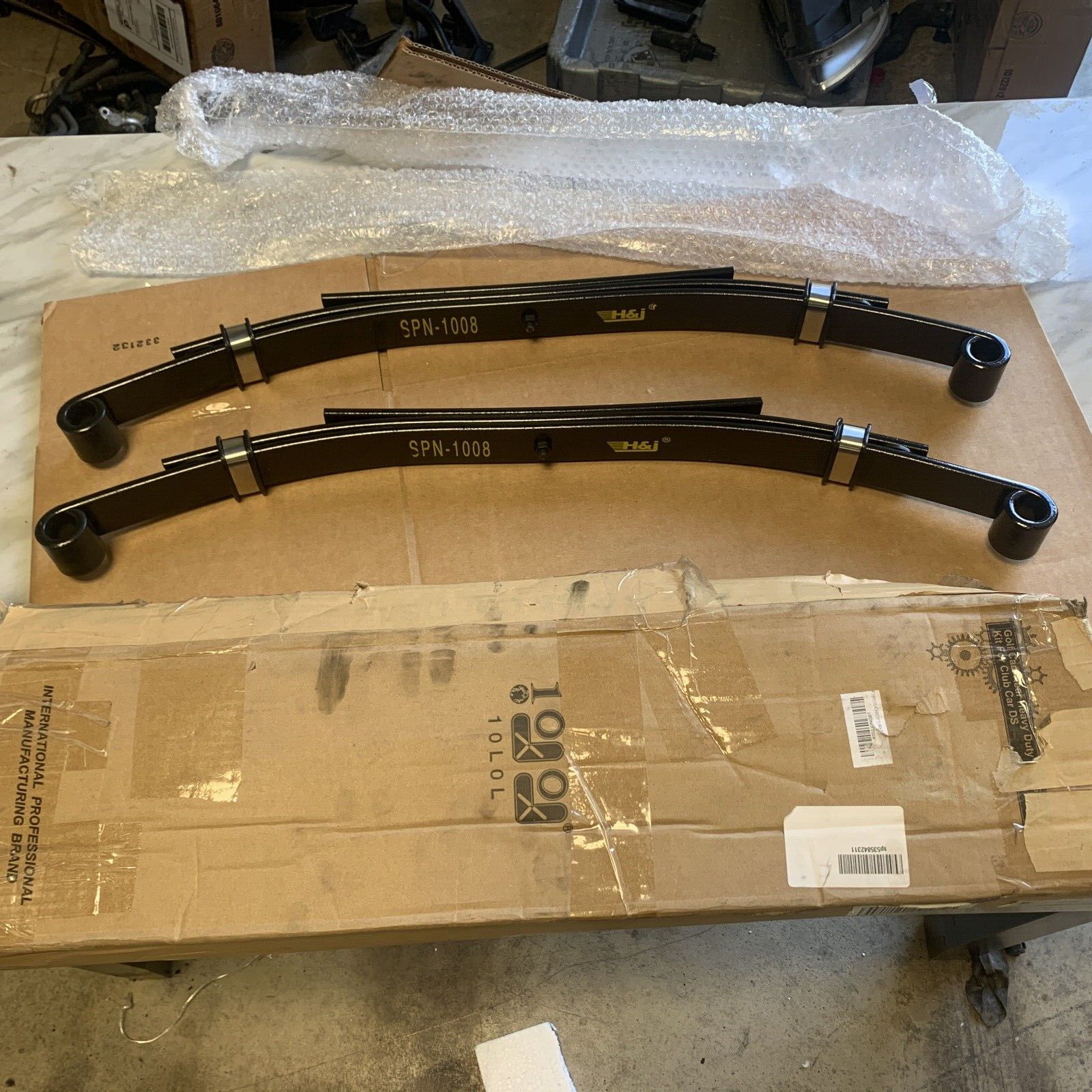 New 10L0L Heavy Duty Rear 3-Leaf Spring Kit For Club Car DS 81-Up